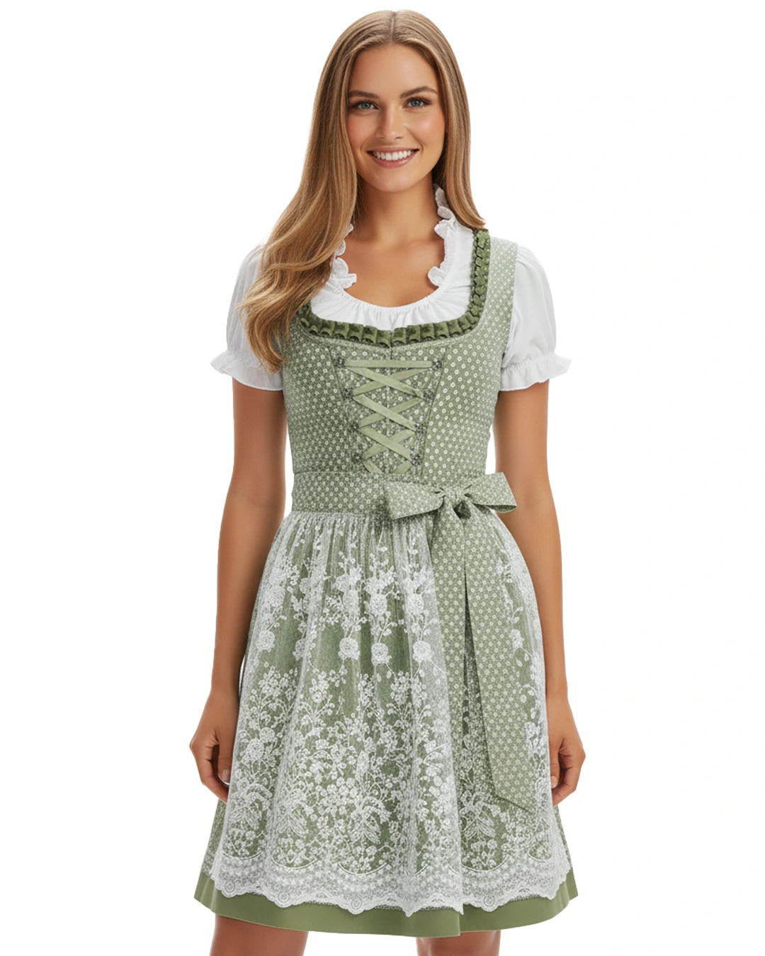 Dirndl Alpenherz – Grün