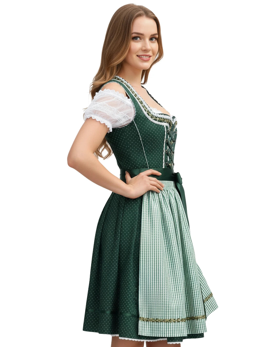 Dirndl Bergblüte – Grün