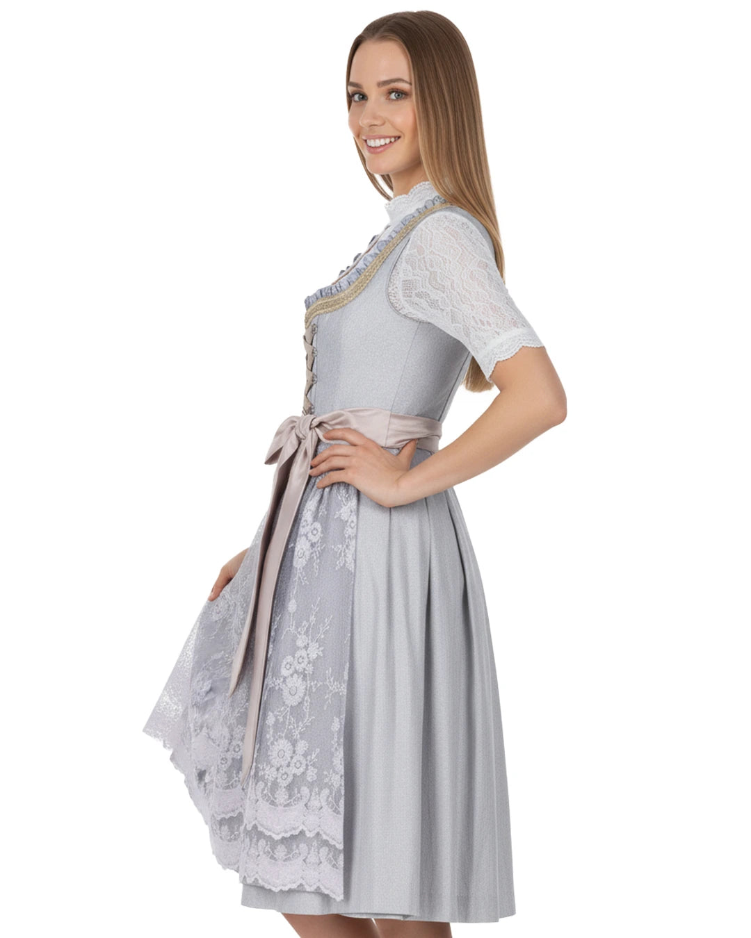 Dirndl Silberglanz – Grau