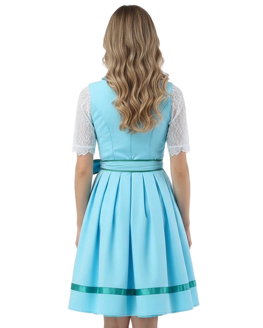 Dirndl Alpenblüte – Türkis