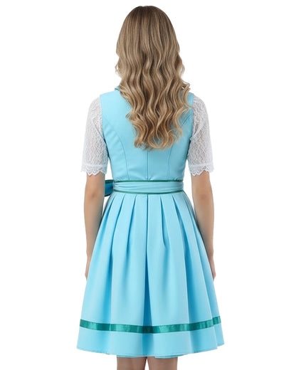 Dirndl Alpenblüte – Türkis