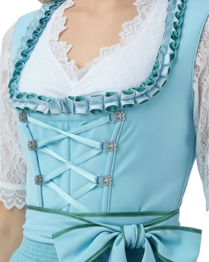 Dirndl Alpenblüte – Türkis