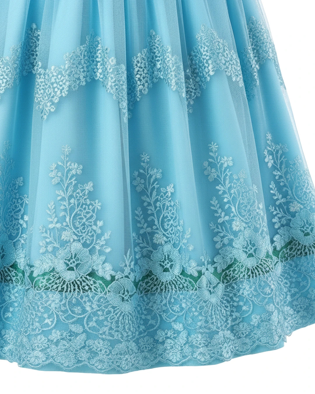 Dirndl Alpenblüte – Türkis