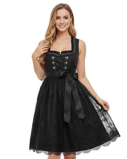 Dirndl Burgfräulein – Schwarz
