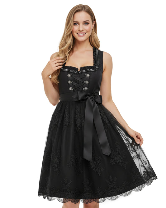 Dirndl Burgfräulein – Schwarz