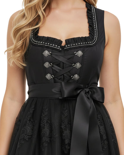 Dirndl Burgfräulein – Schwarz