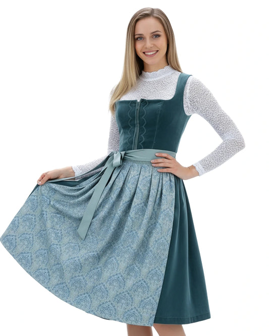 Dirndl Moosrose – Grün