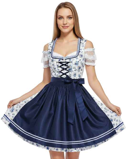Dirndl Nebelblau – Blau