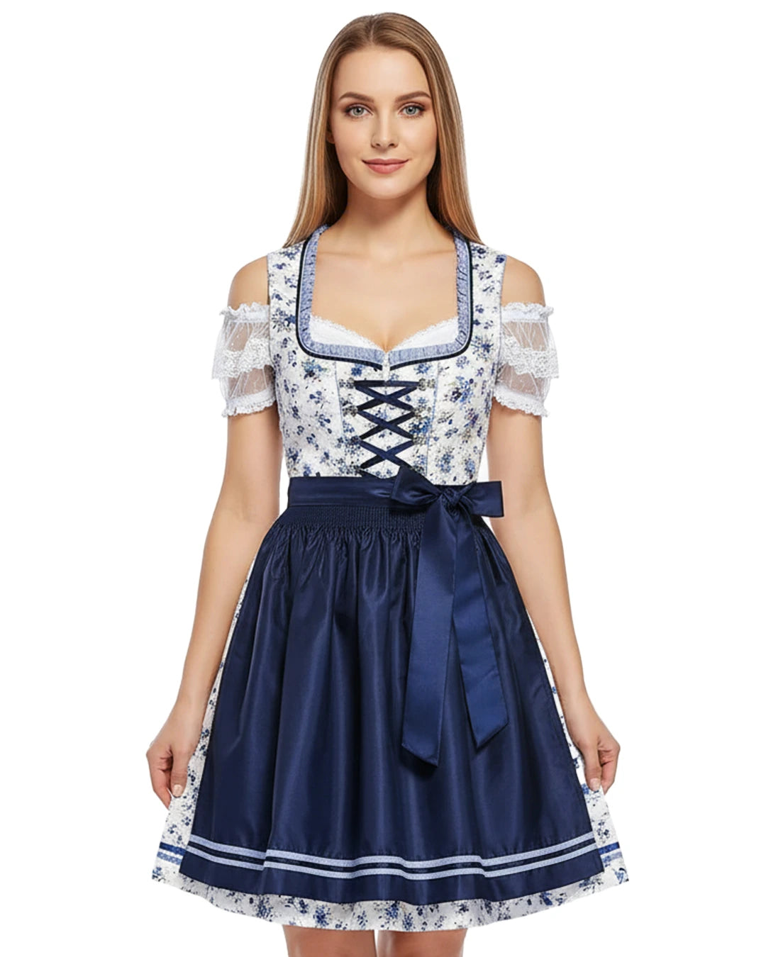 Dirndl Nebelblau – Blau