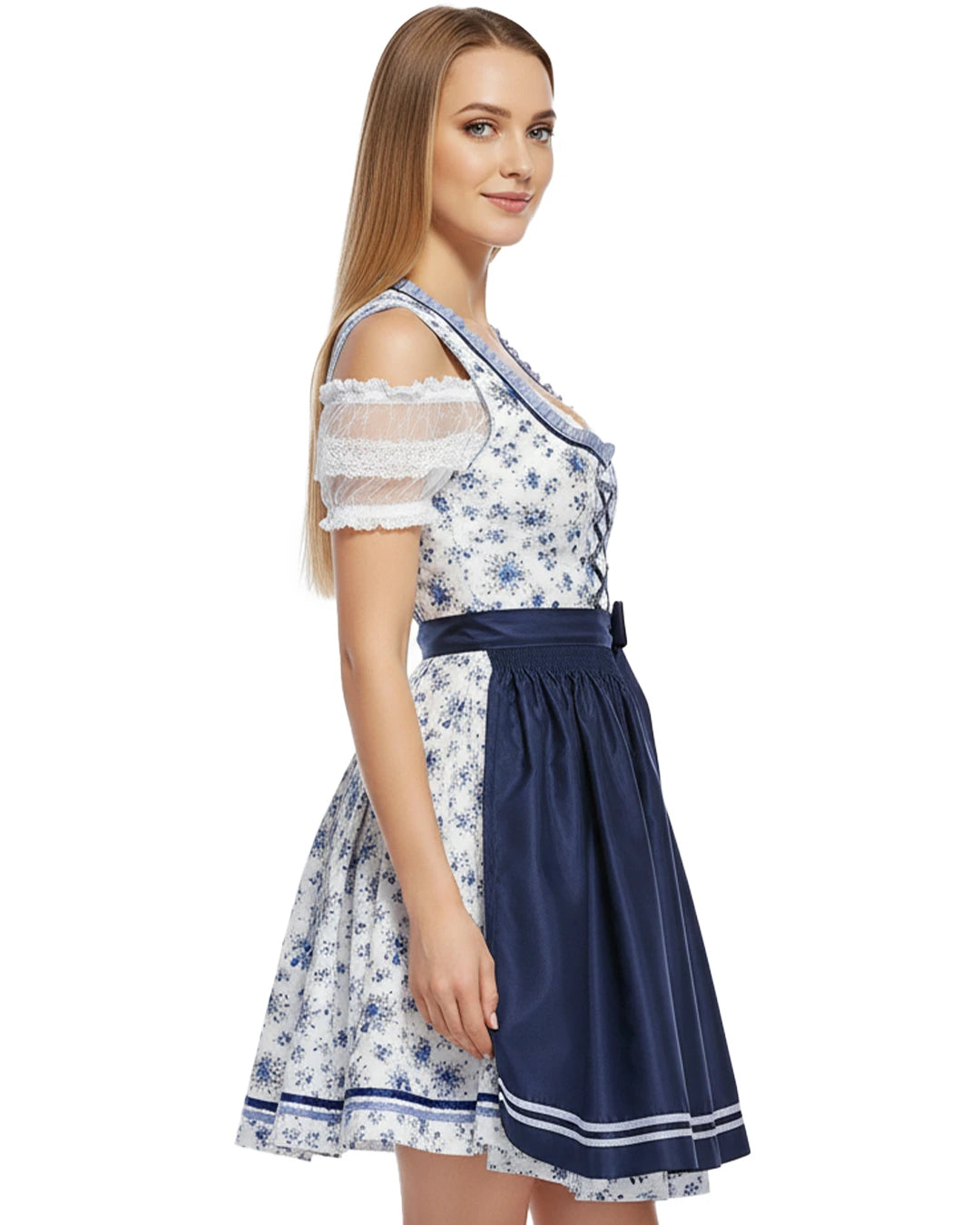 Dirndl Nebelblau – Blau