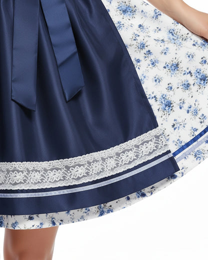Dirndl Nebelblau – Blau
