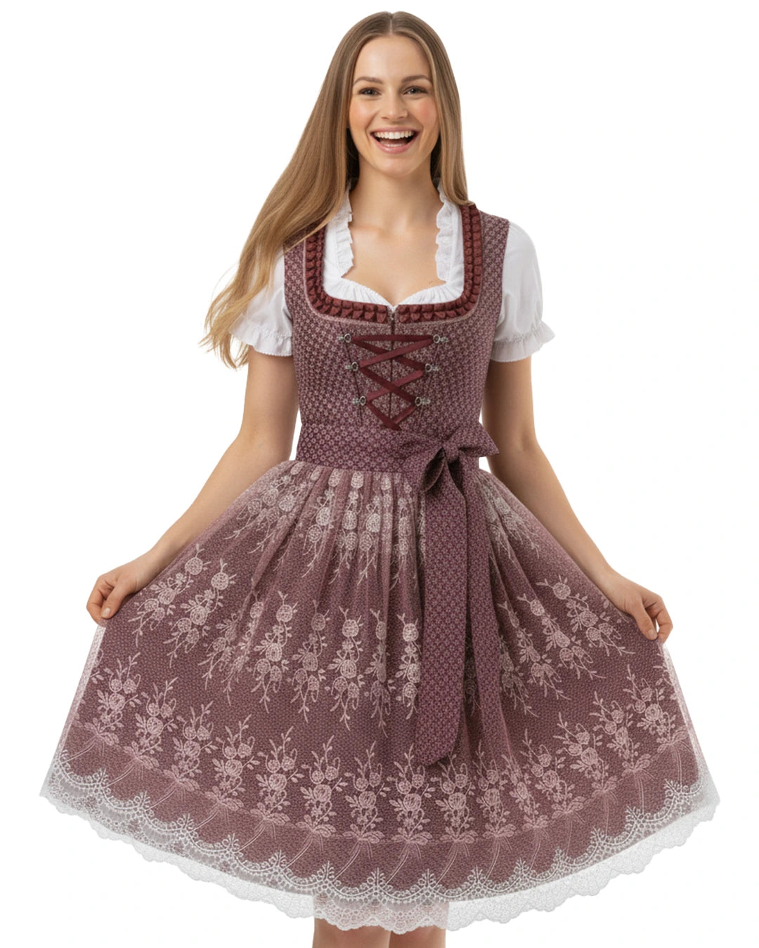 Dirndl Rosengarten – Bordeaux
