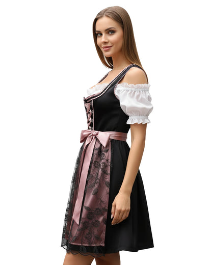 Dirndl Samtglanz – Altrosa