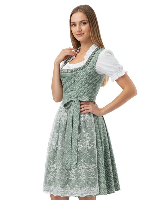 Dirndl Waldrose – Grün