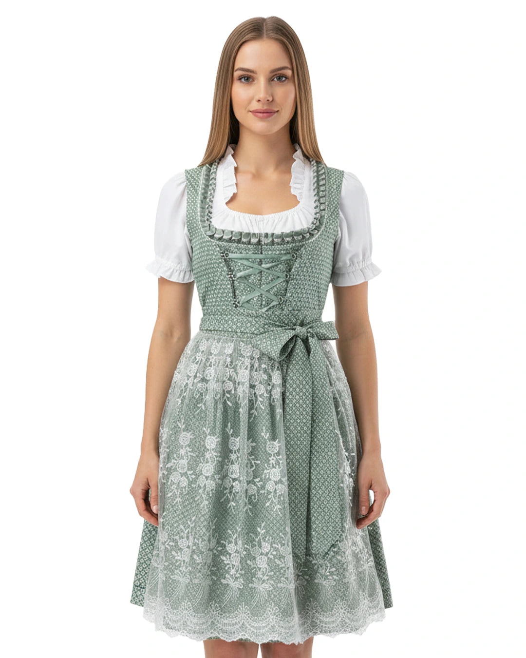 Dirndl Waldrose – Grün