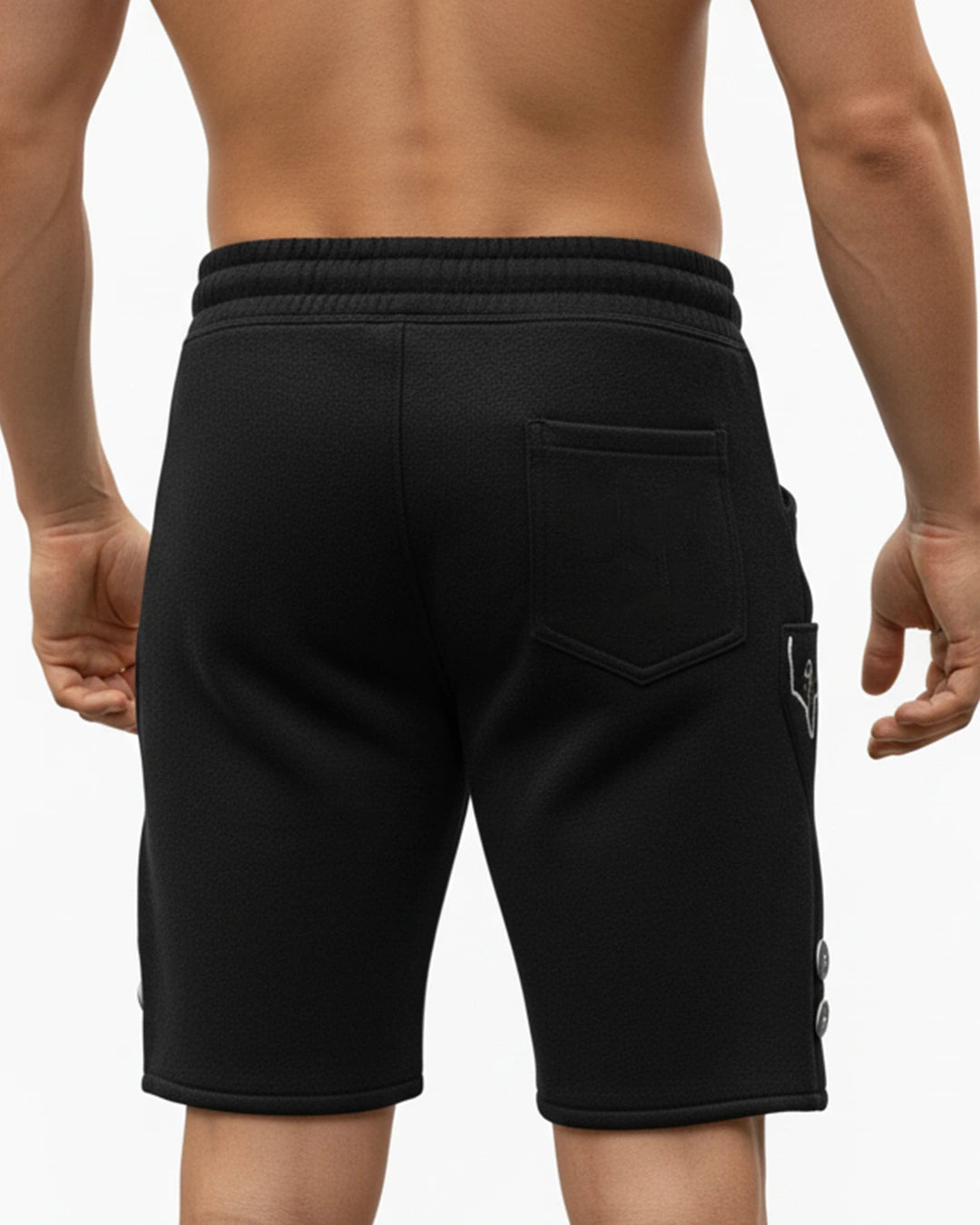 Trachten-Shorts Edelhirsch – Schwarz