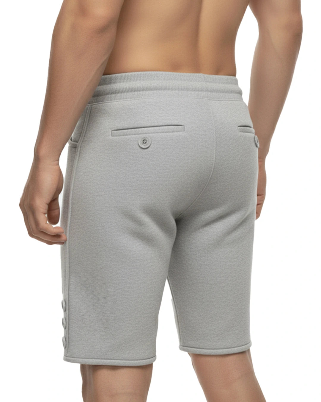 Trachten-Shorts Eichenblatt – Hellgrau